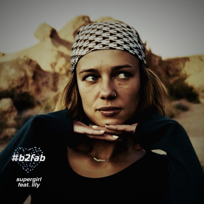 A confident girl against the background of mountains in Kychizistan